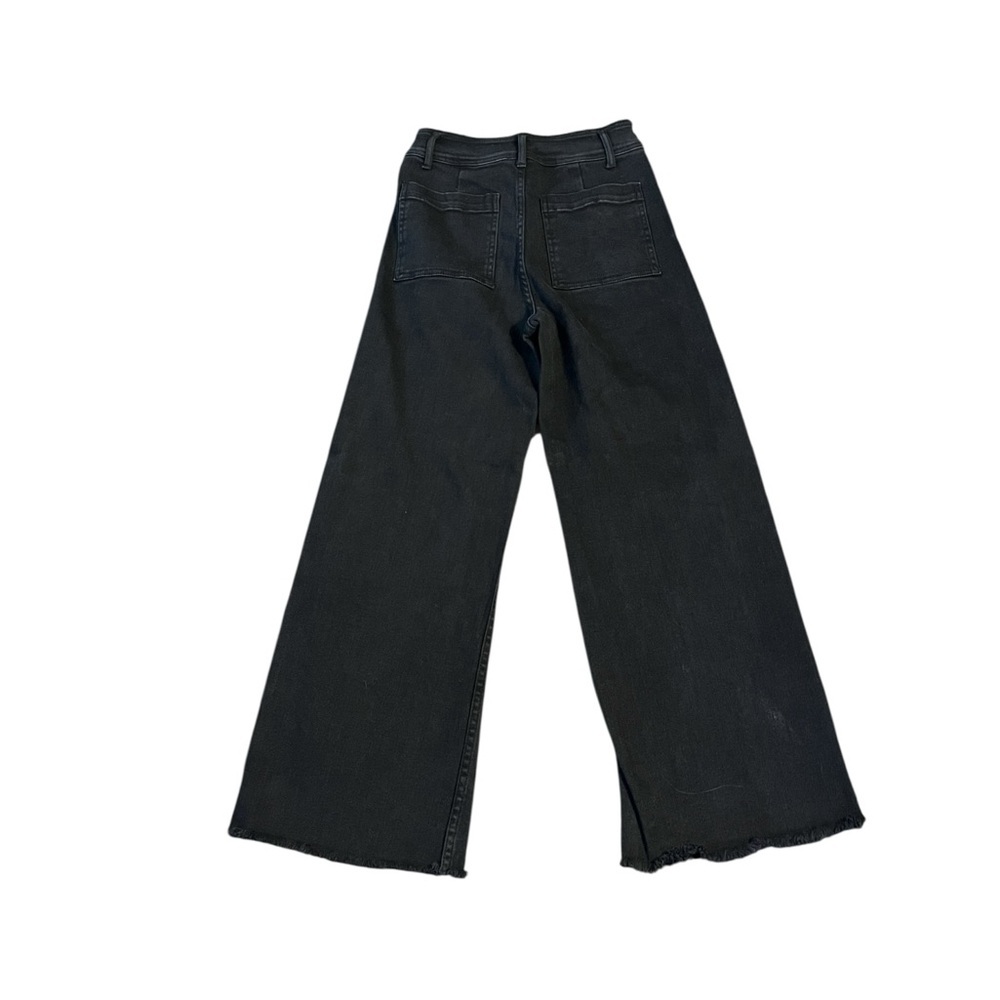 Miou Muse High-Rise Wide-Leg Jeans in Faded Black Size Medium - Picture 2 of 7